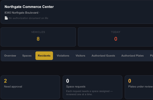 Demostración del portal de ShieldMyLot para administradores de propiedades